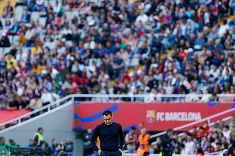 Barcelona's head coach Xavi Hernandez
